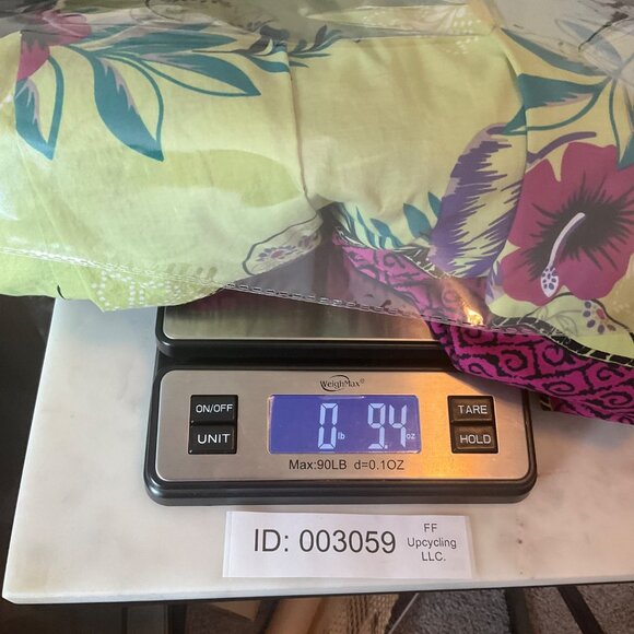 Soft Surroundings Womens Sz XS Kimono Wrap Dress or Robe Cotton Tropical Green - Picture 8 of 8